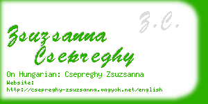 zsuzsanna csepreghy business card